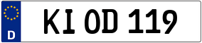 Trailer License Plate